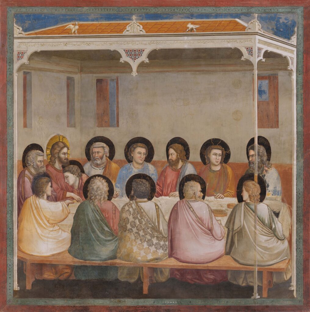Giotto di Bondone, Ultima Cena, 1304-1306, Cappella degli Scrovegni, Padova