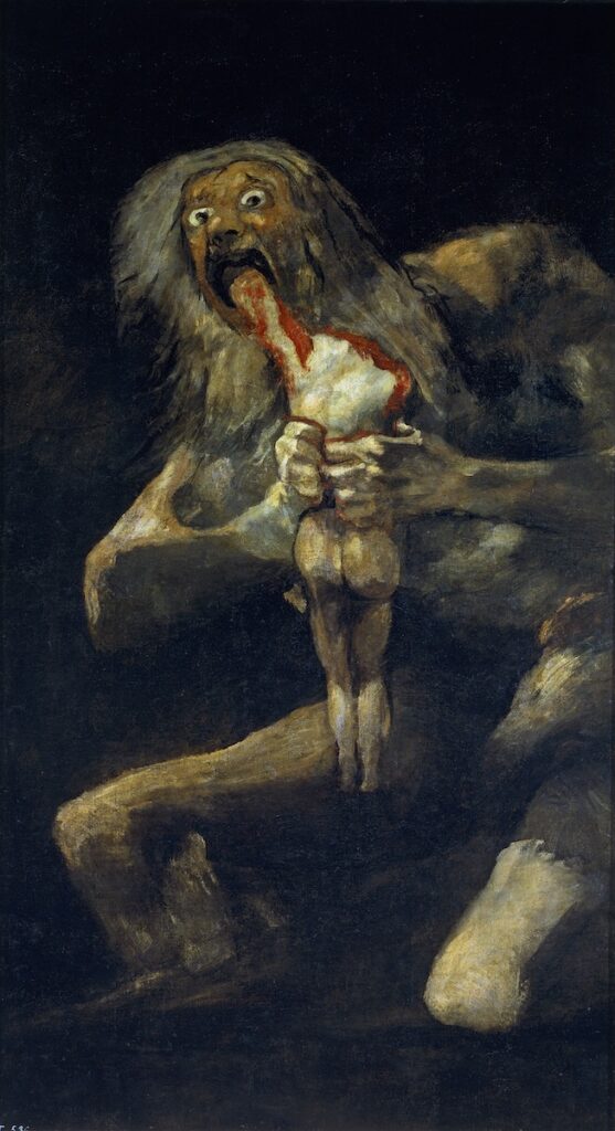 Francisco de Goya y Lucientes, Saturno, 1820-1823, Museo del Prado.